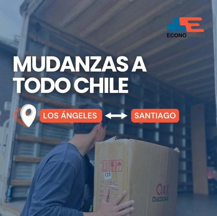Ruta de mudanza Los Ángeles - Santiago